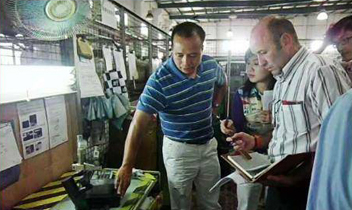 Spanish client to Jinrui to conduct site visits and guidance Spanish client to Jinrui to conduct site visits and guidance